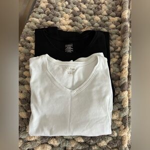 LL Bean 3/4 Tees (2)